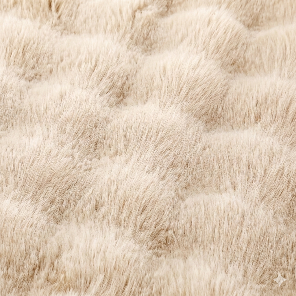 Elola Heated Blanket Double 180x130cm Plush Beige
