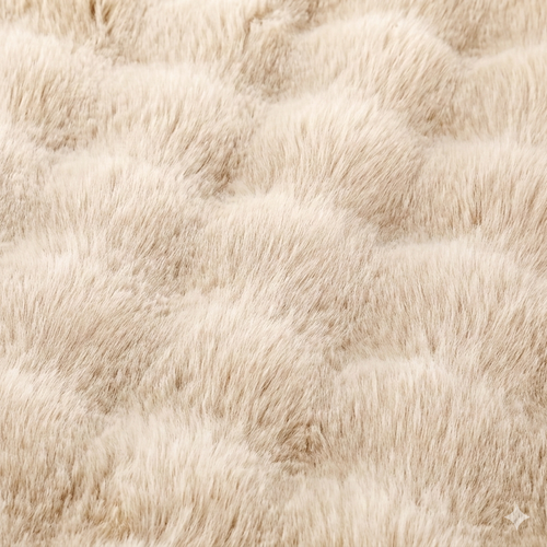 Elola Heated Blanket Double 180x130cm Plush Beige